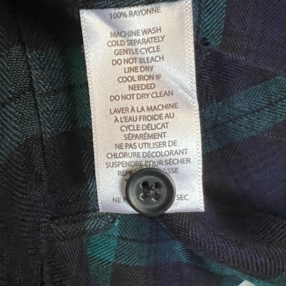 Beachlunchlounge Casual Cabincore medium plaid button down long sleeve shirt - Picture 5 of 8